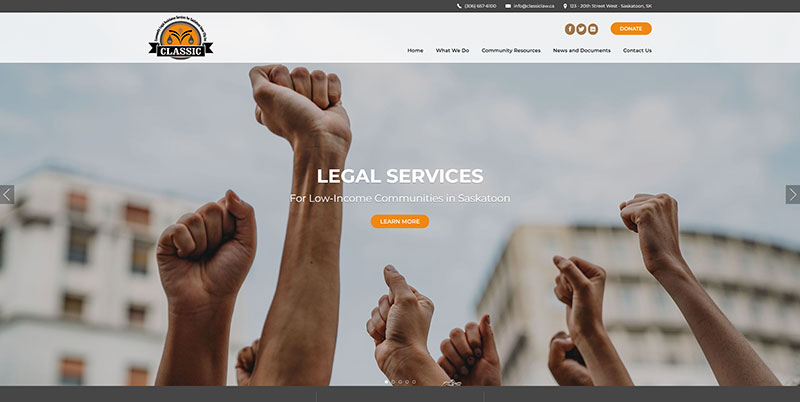 Numa Technologies Corporation - Classic Law website screenshot
