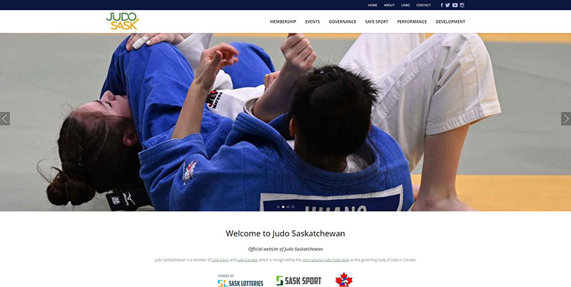 Numa Technologies Corporation - Judo Sask website screenshot
